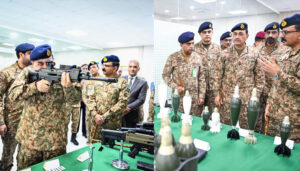 فیلڈ مارشل کا دفاعی صنعتی کمپلیکس کا دورہ، مقامی سطح پر تیار ہتھیاروں اور گولہ بارود کے تجربات کا مشاہدہ